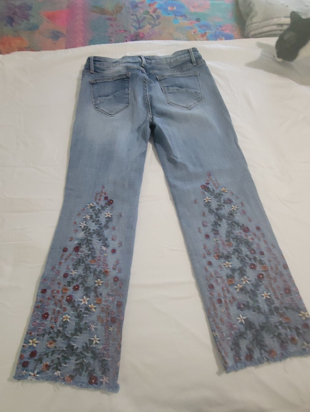 Driftwood embroidered Crop Jeans - Picture 2 of 7